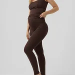 MAMALICIOUS - Helanke za trudnice, braon