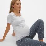 MAMALICIOUS - Pidžama za trudnice kratkih rukava